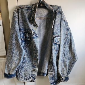 VINTAGE Jeanius Jeans 80s Acid Wash Jacket